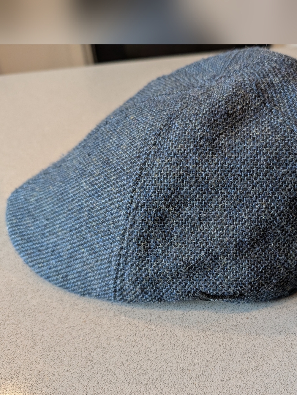 Barts Gray Blue Wool Blend Flat Cap